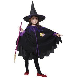 Children's Witch Halloween Costumes - Stylish Black Witchy Dresses